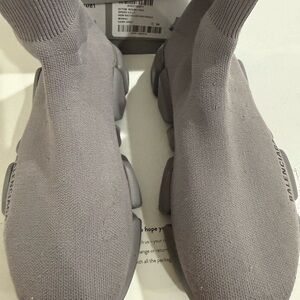 Balenciaga Dark Grey Knit Sneakers